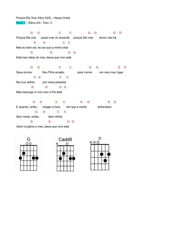Ebook TOQUE JÁ - 50 Louvores Fáceis CIFRA 1 TINY
