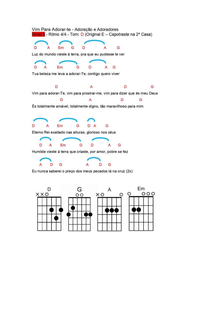 Ebook TOQUE JÁ - 50 Louvores Fáceis CIFRA 3 TINY